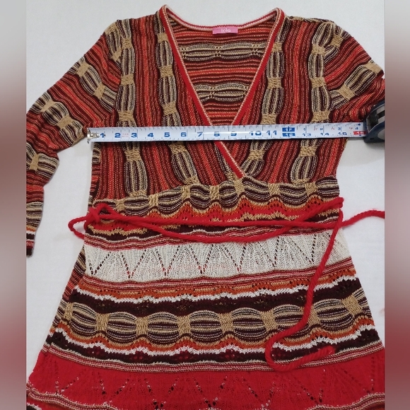 Vintage 60s 70s Colors Loose Knit Sweater - Picture 11 of 16